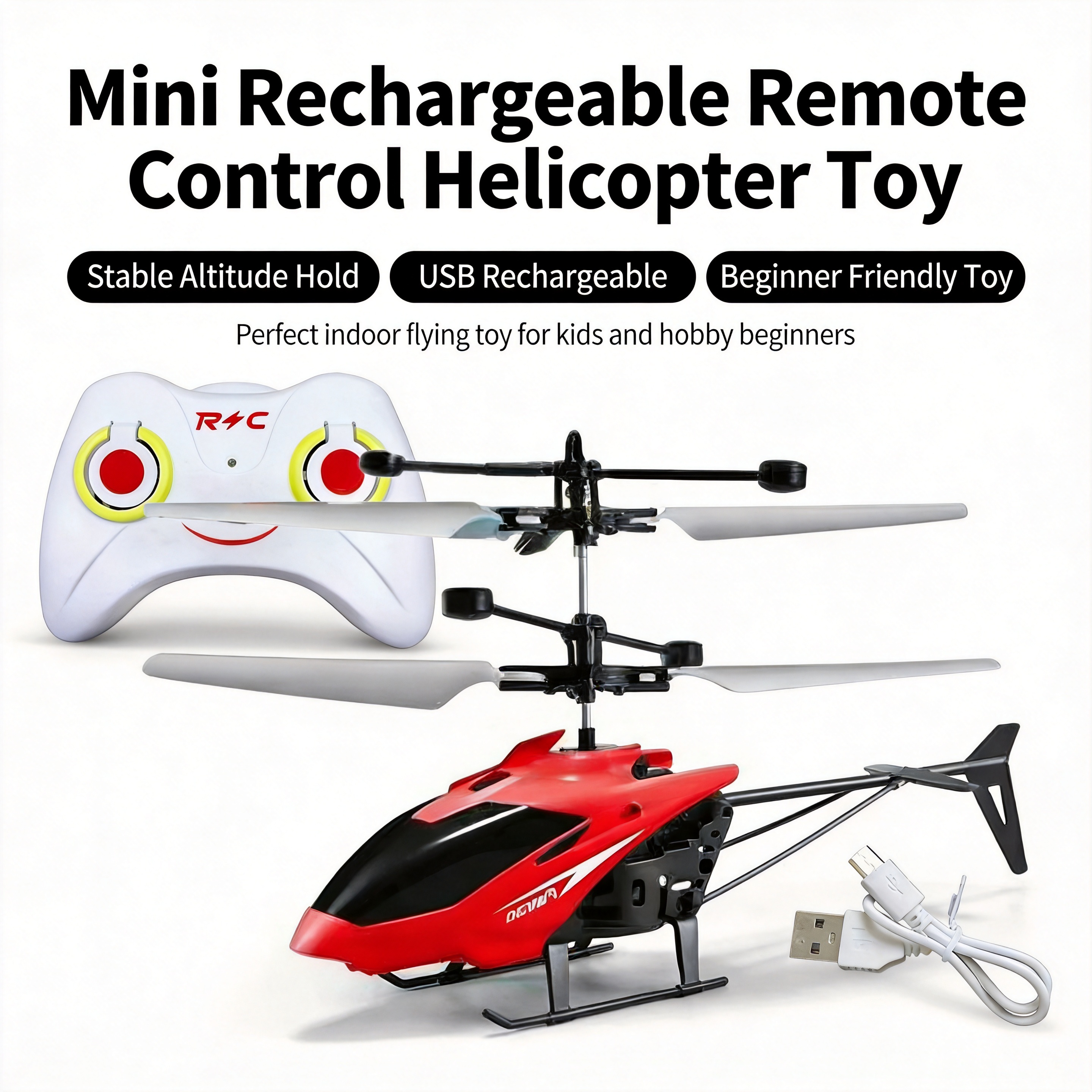 Rc Helicopter Nitro - Rechargeable Mini Remote Control Helicopter, Infrared