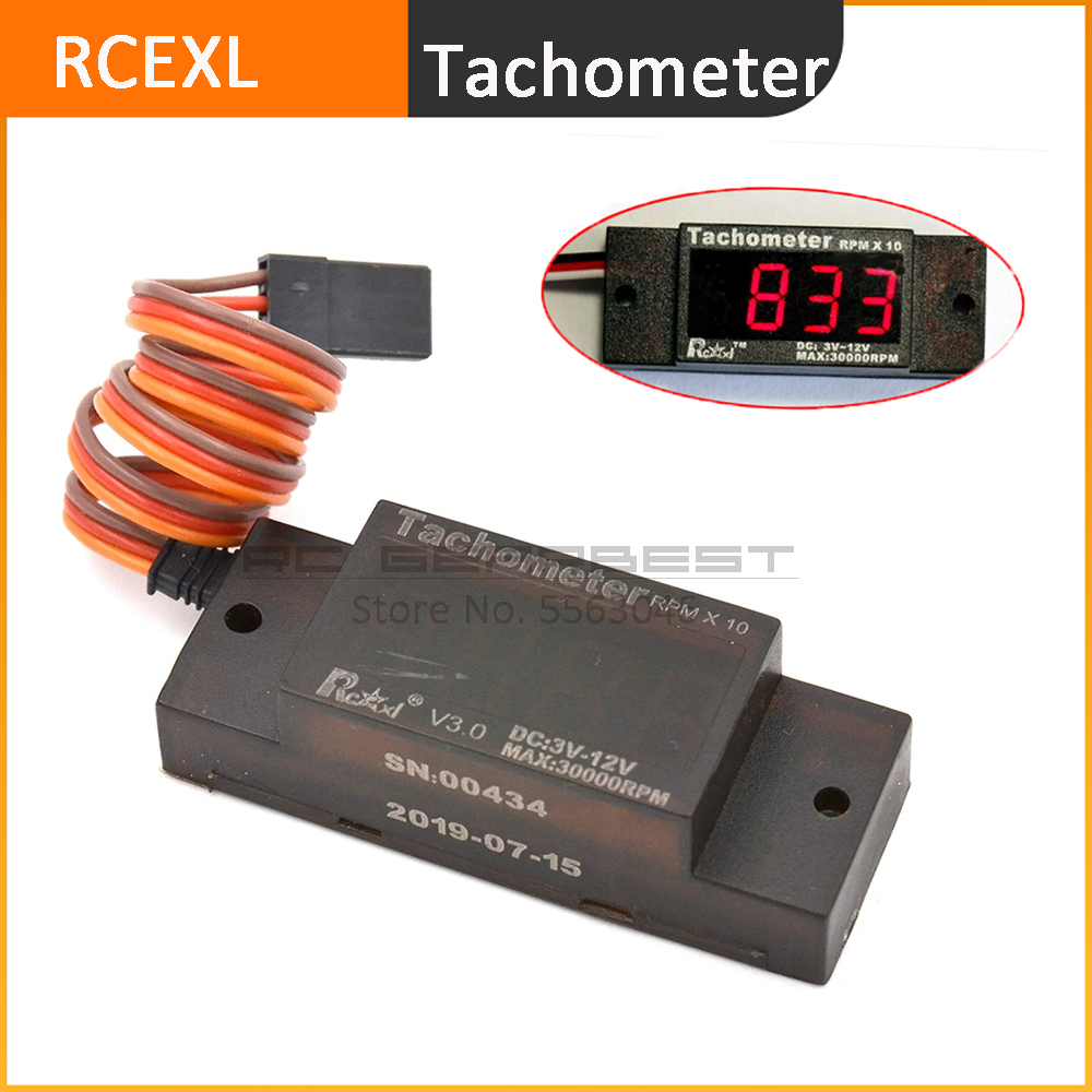 Rc Helicopter Tool Kit - Rcexl V3.0 Mini Ignition Tachometer Speedometer