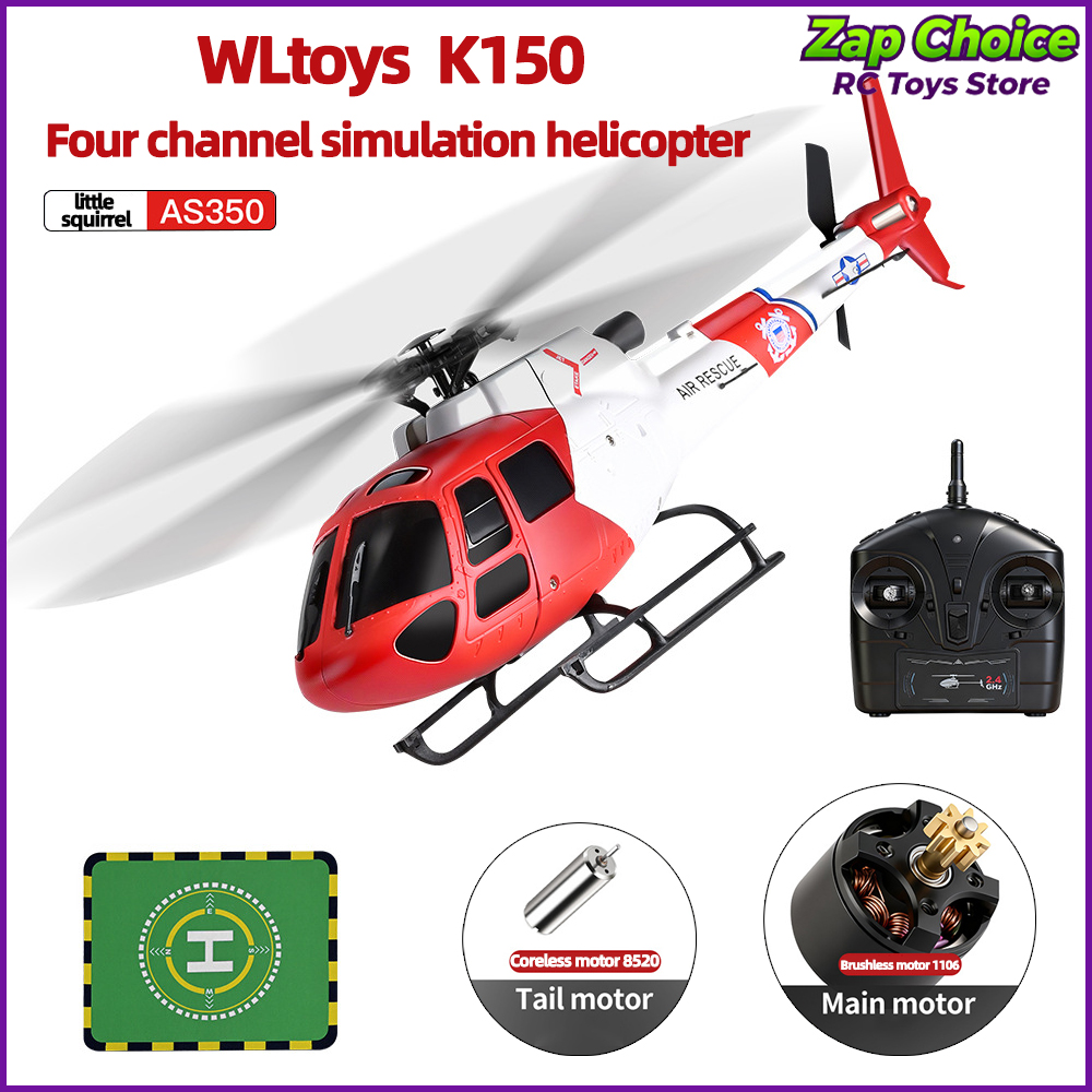 Rc Helicopter Gyro - WLtoys XK K150 AS350 Brushless 6-Axis