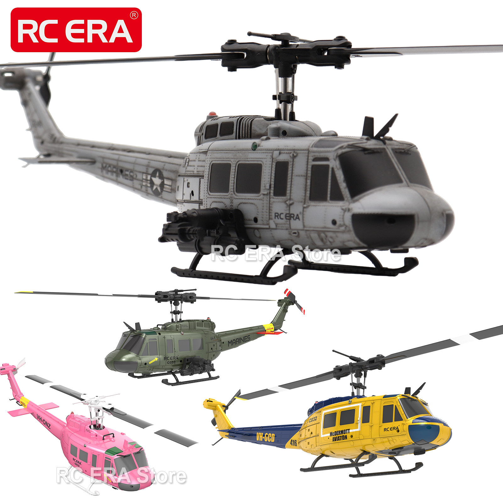 RC ERA C032 UH1 Huey Weathered - đánh giá và giá Rc Helicopter Nitro