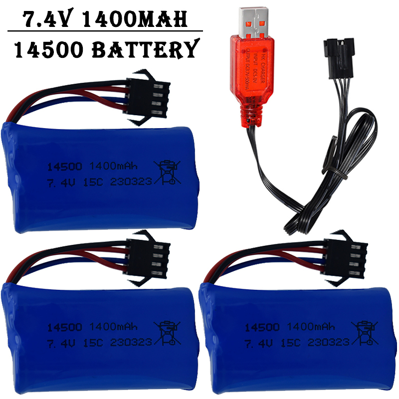 7.4V 1400mAh 14500 lithium-ion - đánh giá và giá Rc Helicopter Parts