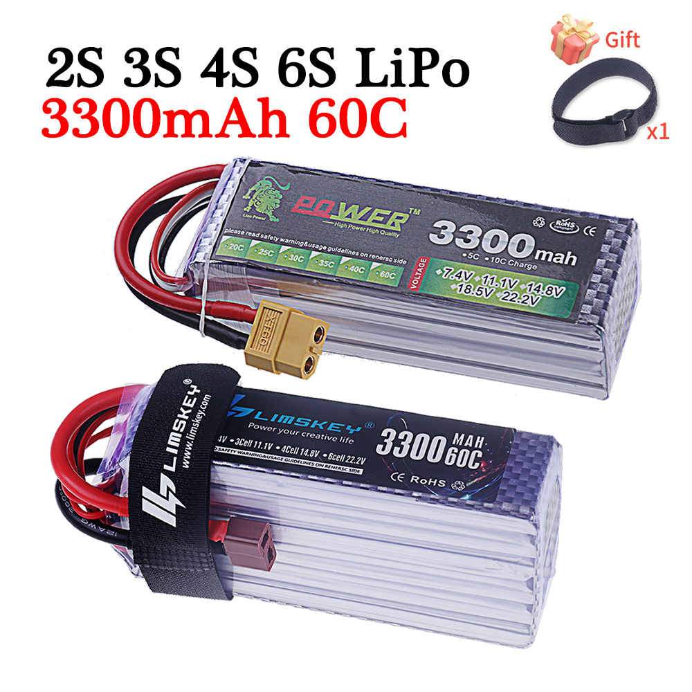 60C Lipo Battery 3300mAh 7.4V  - đánh giá và giá Rc Helicopter Parts