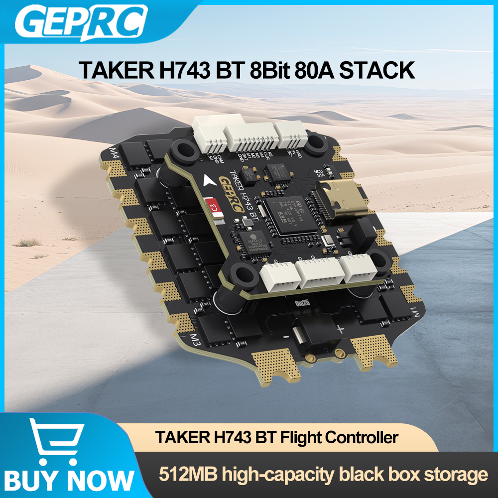 GEPRC TAKER H743 BT 8Bit 80A S - đánh giá và giá Rc Helicopter Gyro