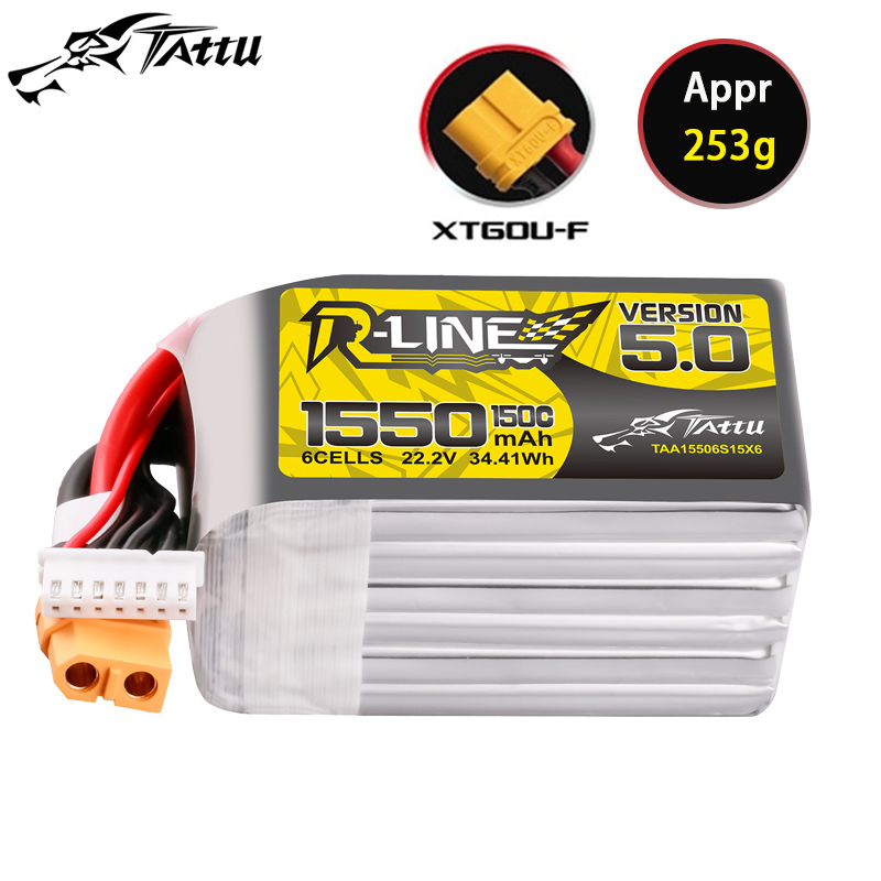 TATTU-R-LINE 5.0 22.2V 1550mAh - đánh giá và giá Rc Helicopter Parts