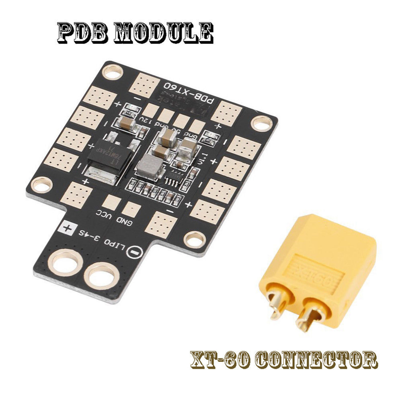 PDB XT60 with Dual BEC 5V&12V  - đánh giá và giá Rc Helicopter Parts