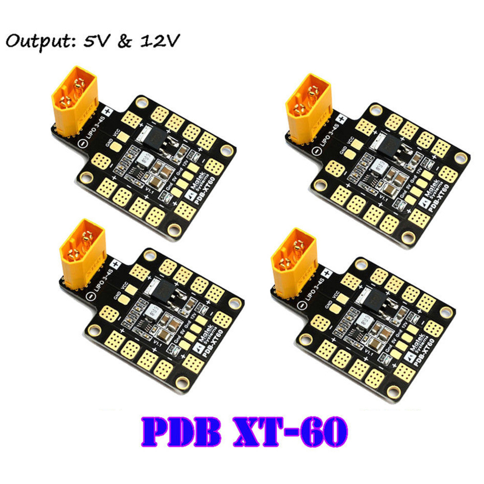 PDB XT60 with Dual BEC 5V&12V  - đánh giá và giá Rc Helicopter Parts