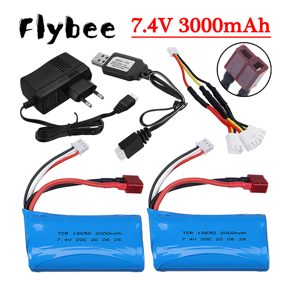 7.4V 3000mAh Li-ion Battery fo - đánh giá và giá Rc Helicopter Charger
