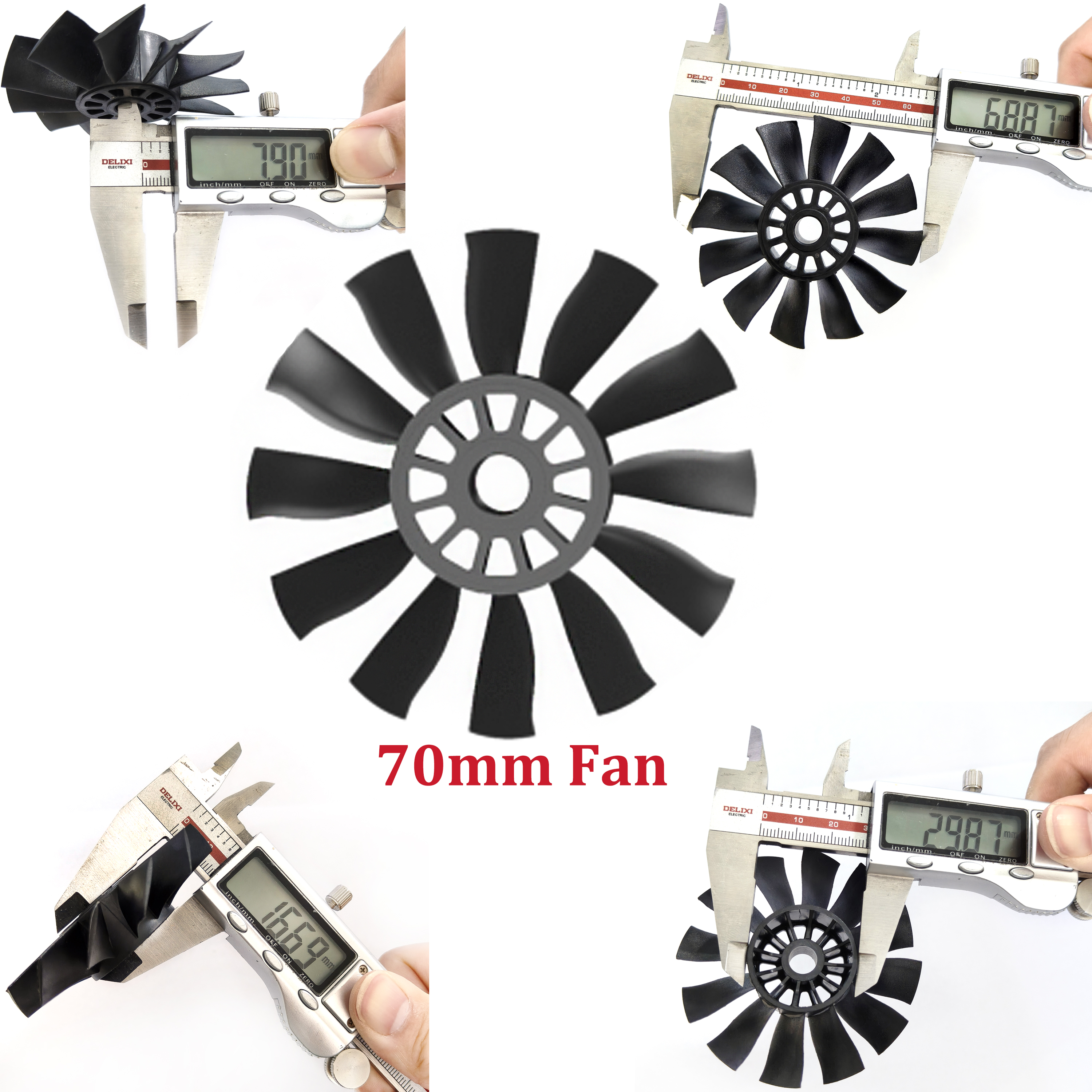 QX-MOTOR 12Blades CW CCW 70mm  - đánh giá và giá Rc Helicopter Blade