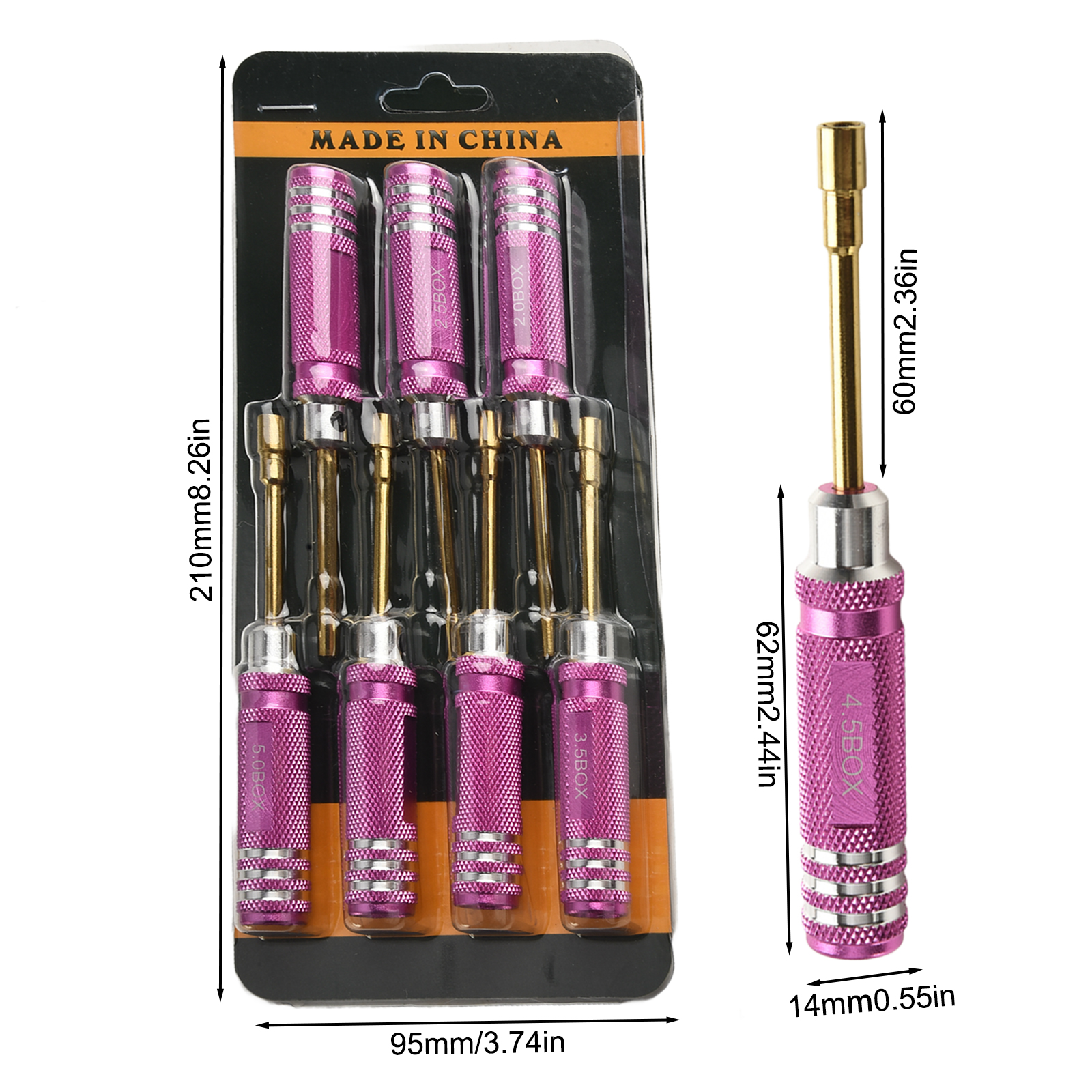 7 Piece 2-5MM Hexagonal Screwd - đánh giá và giá Rc Helicopter Tool Kit